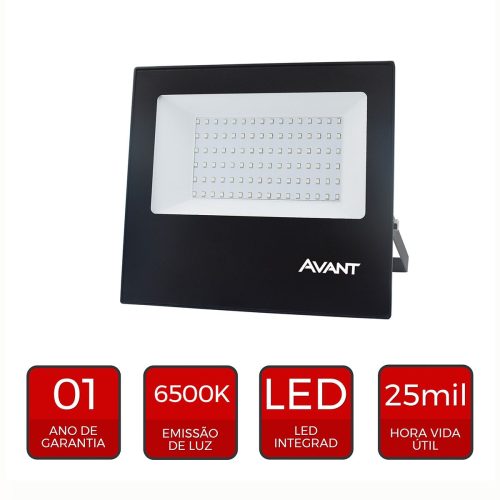 Refletor 100W Avant Branco Frio 6500K LED Slim 100 IP65 Bivolt - Imagem 5