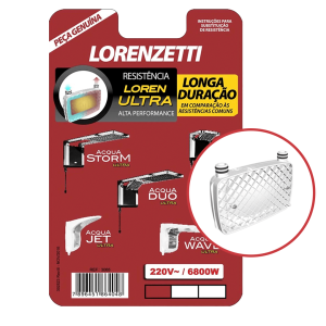 Resistência Acqua Ultra 6800W 220V 3065A Lorenzetti