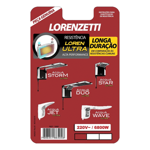 RESISTÊNCIA ACQUA ULTRA 6800W 220V 3065A LORENZETTI - Imagem 6