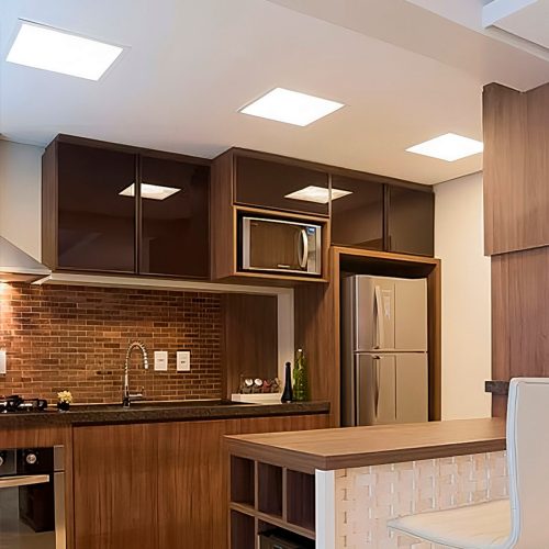 Painel LED Pop Embutir Quadrado 24W 6500K Bivolt 28x28 Avant Branco - Imagem 9