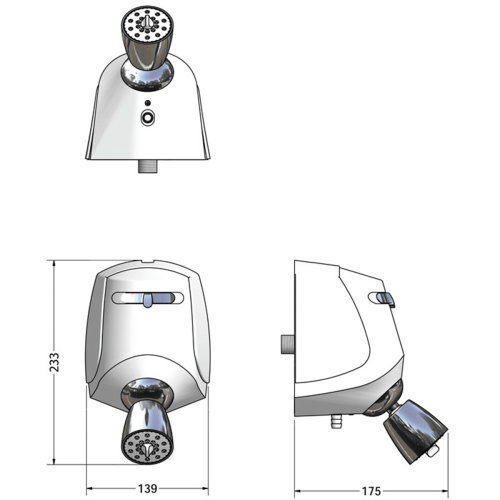 Ducha Relax Luxo Cromada 4600W 127V Lorenzetti - Imagem 3