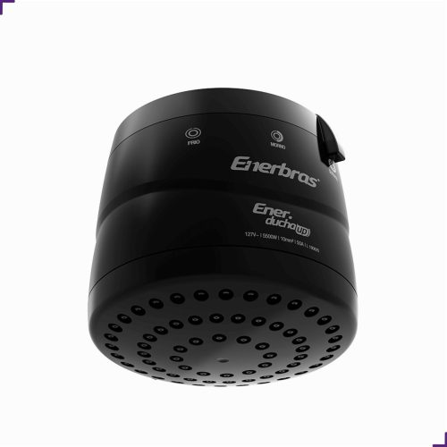 Chuveiro Elétrico Ducha Enerbras Up Preta 5500W 127V 3T - Imagem 2