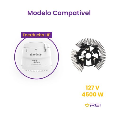 Resistência para Chuveiro Enerducha Up 4500W 127V Original Enerbras - Imagem 4