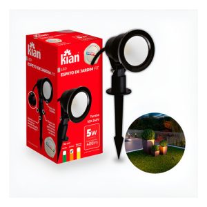 Espeto de Jardim Fit LED 5W Âmbar Bivolt IP65 Kian