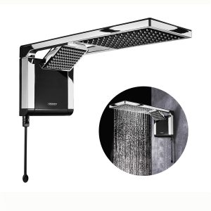 Chuveiro Lorenzetti 220V 7800W Acqua Duo Ultra Preto Cromado