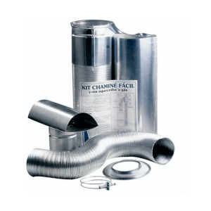 Kit Chaminé Fácil para Aquecedor a Gás Diâmetro 80X370mm