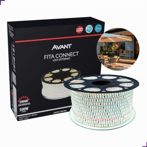 Fita LED Connect Avant 10W 127V 6500K Branco Frio IP65 à Prova d'Água - 50 Metros