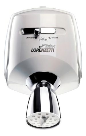 Chuveiro Ducha Lorenzetti Relax Ultra 5500W 220V Branco Cromado