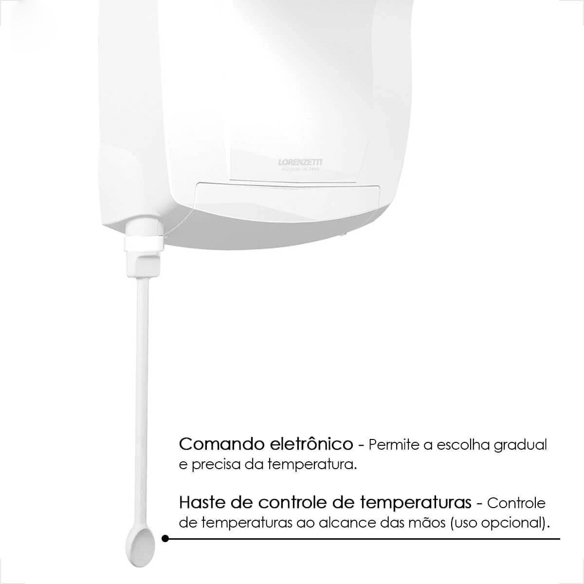 Ducha Acqua Jet Branco/Cromado 5500W 127V Lorenzetti - Imagem 7
