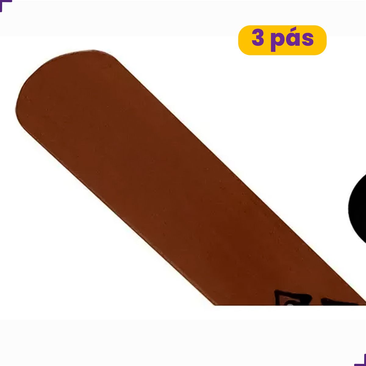 Ventilador De Teto New Delta Light Preto/Mogno 130W 3 Pás Venti-Delta 127V - Imagem 2