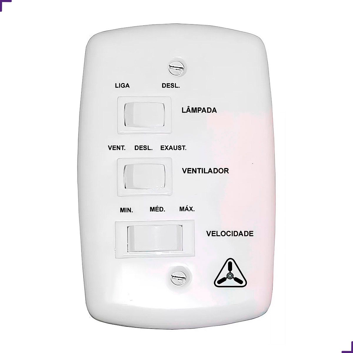 Ventilador De Teto New Delta Light Preto/Mogno 130W 3 Pás Venti-Delta 127V - Imagem 6