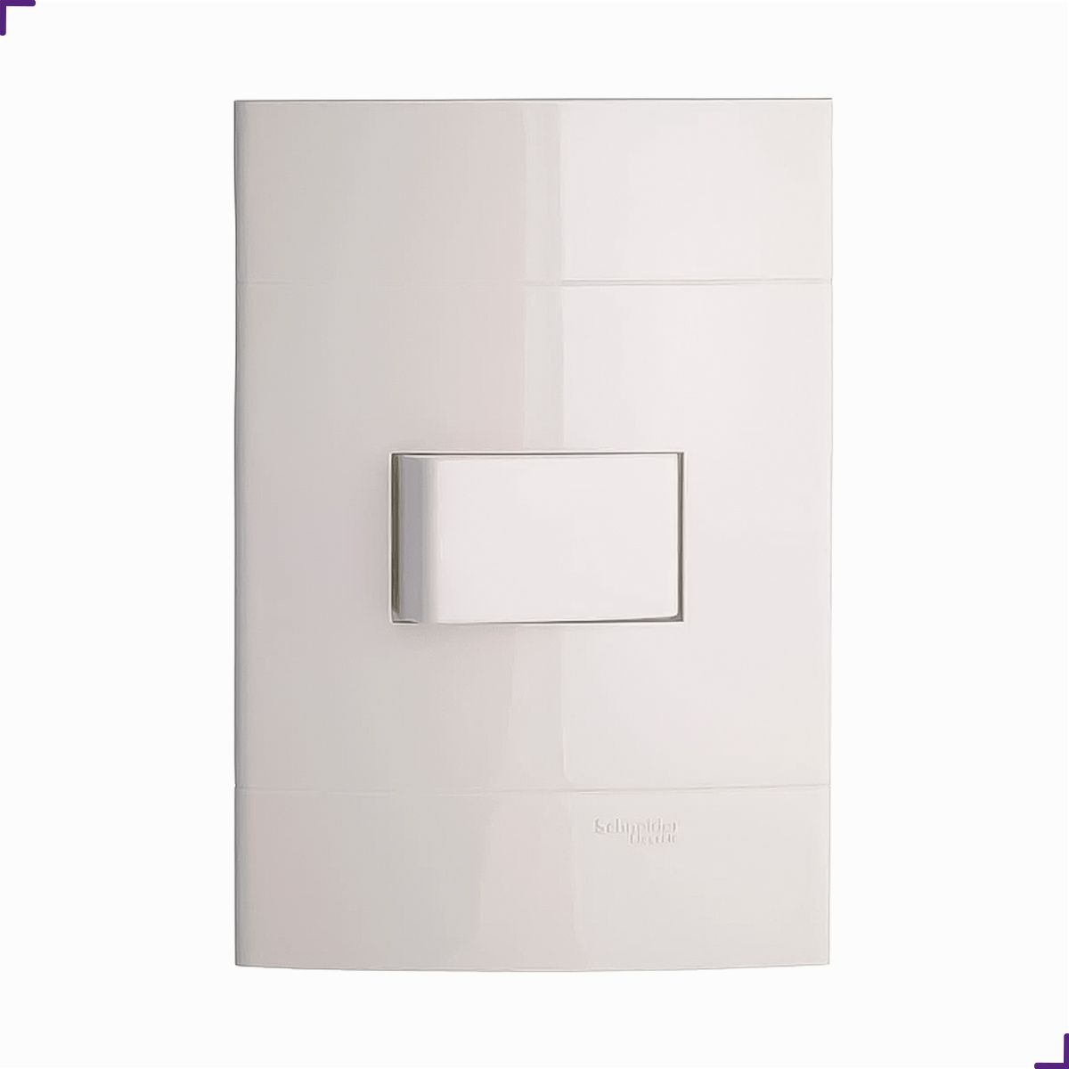 Conjunto Interruptor Simples 10A 250V 4x2 Branco Schneider PRM044011 Decor - Imagem 4