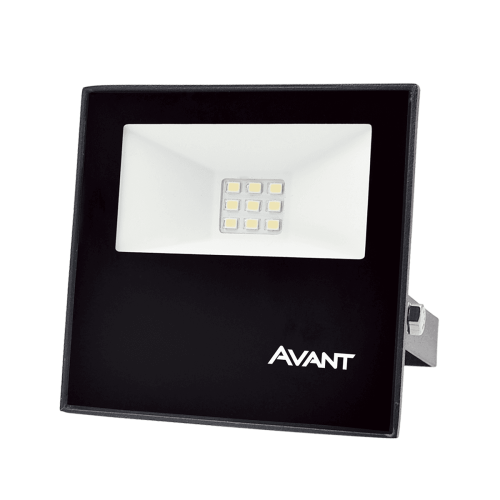 Refletor Slim Led 10W 6500K Luz Branca Fria IP65 800Lm Carcaça Preta - Avant - Imagem 5