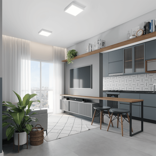 Painel Led Sobrepor 18W Quadrado 6500K Bivolt Avant - Imagem 5