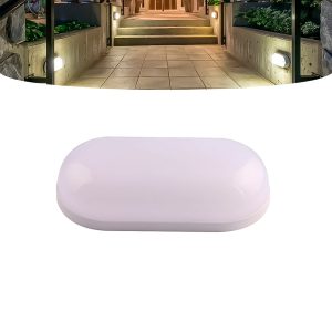 Luminária Arandela Tartaruga LED Light 8W 3000K Branco Quente IP65 Sobrepor Bivolt cor Branco
