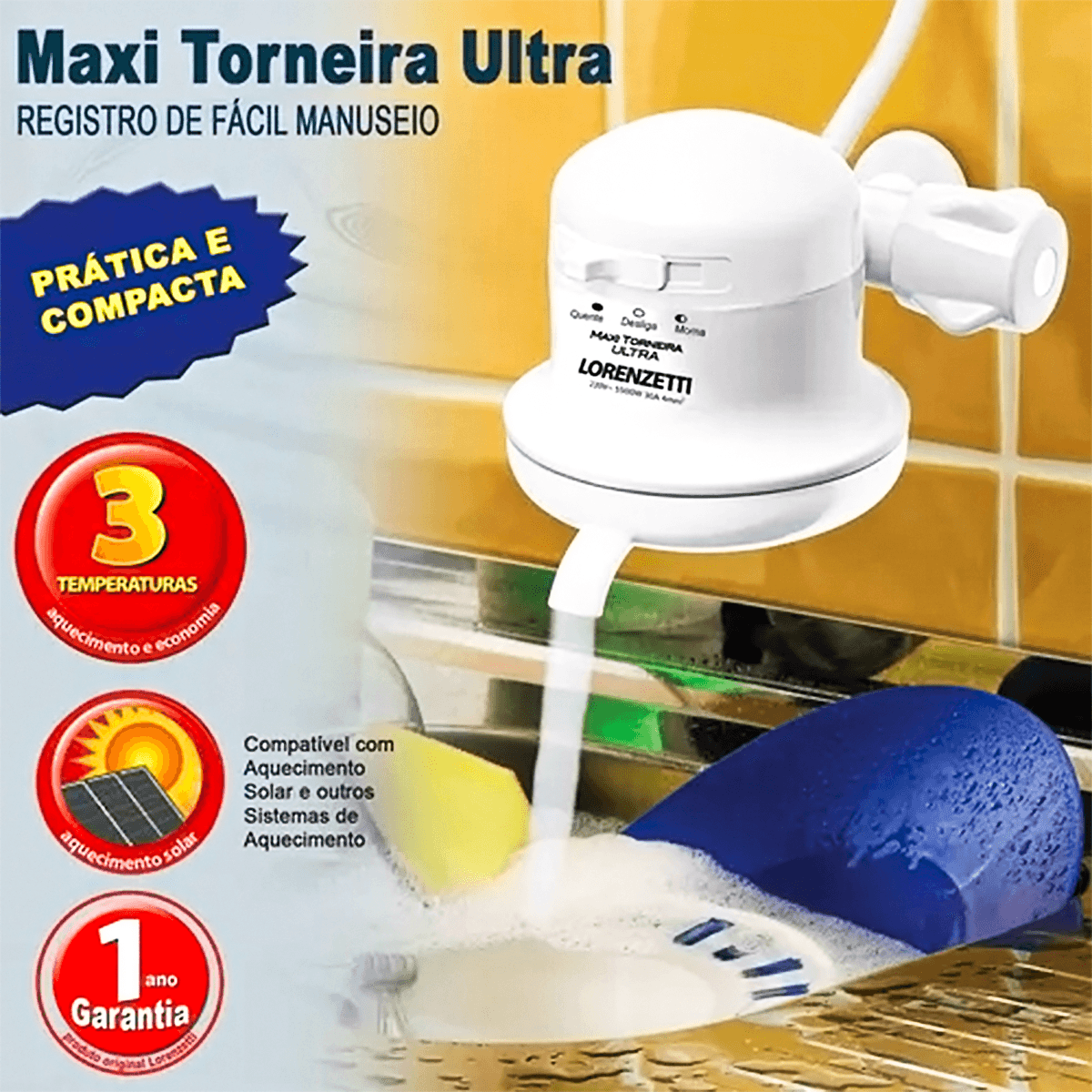 Torneira Maxi Ultra 5500Wx220V Lorenzetti - Imagem 4